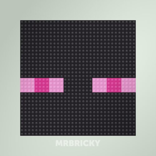 Minecraft - Enderman - Bouwsteentjes display