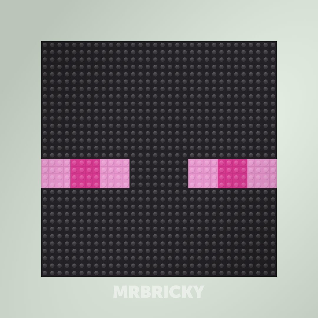 Minecraft - Enderman - Bouwsteentjes display