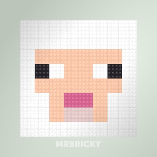 Minecraft - Schaap - Bouwsteentjes display