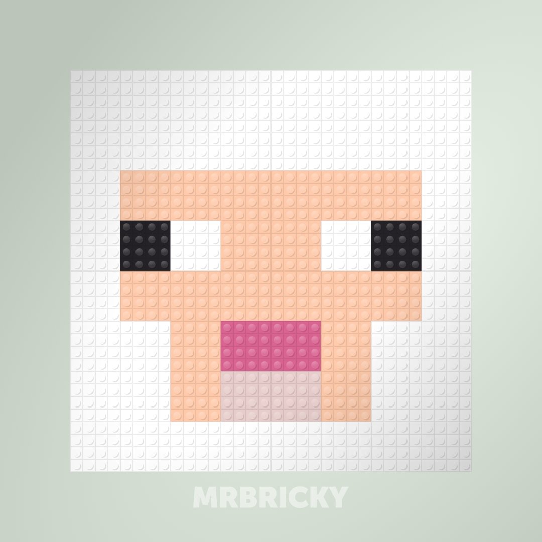Minecraft - Schaap - Bouwsteentjes display