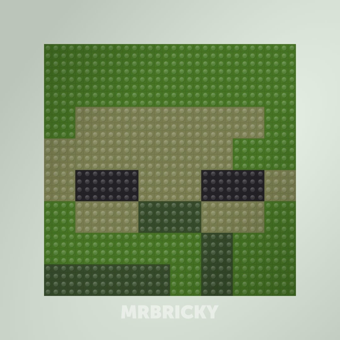 Minecraft - Zombie - Bouwsteentjes display