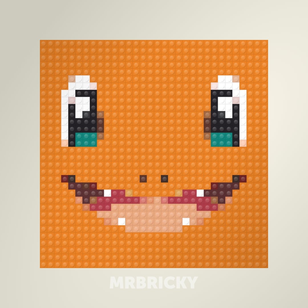 Pokémon - Charmander - Bouwsteentjes display
