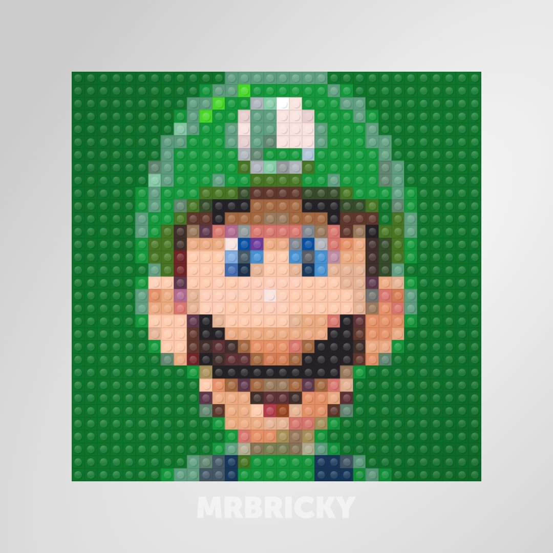 Super Mario - Luigi - Bouwsteentjes display