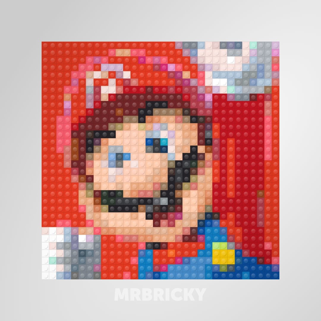 Super Mario - Mario - Bouwsteentjes display