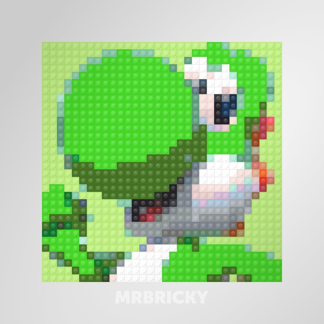 Super Mario - Yoshi - Bouwsteentjes display